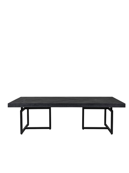 Class Wooden Herringbone Coffee Table - Black