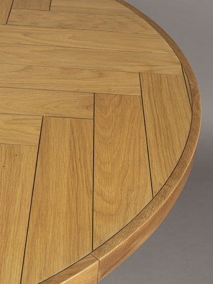 Class Round Wooden Dining Table - Colour Options Available