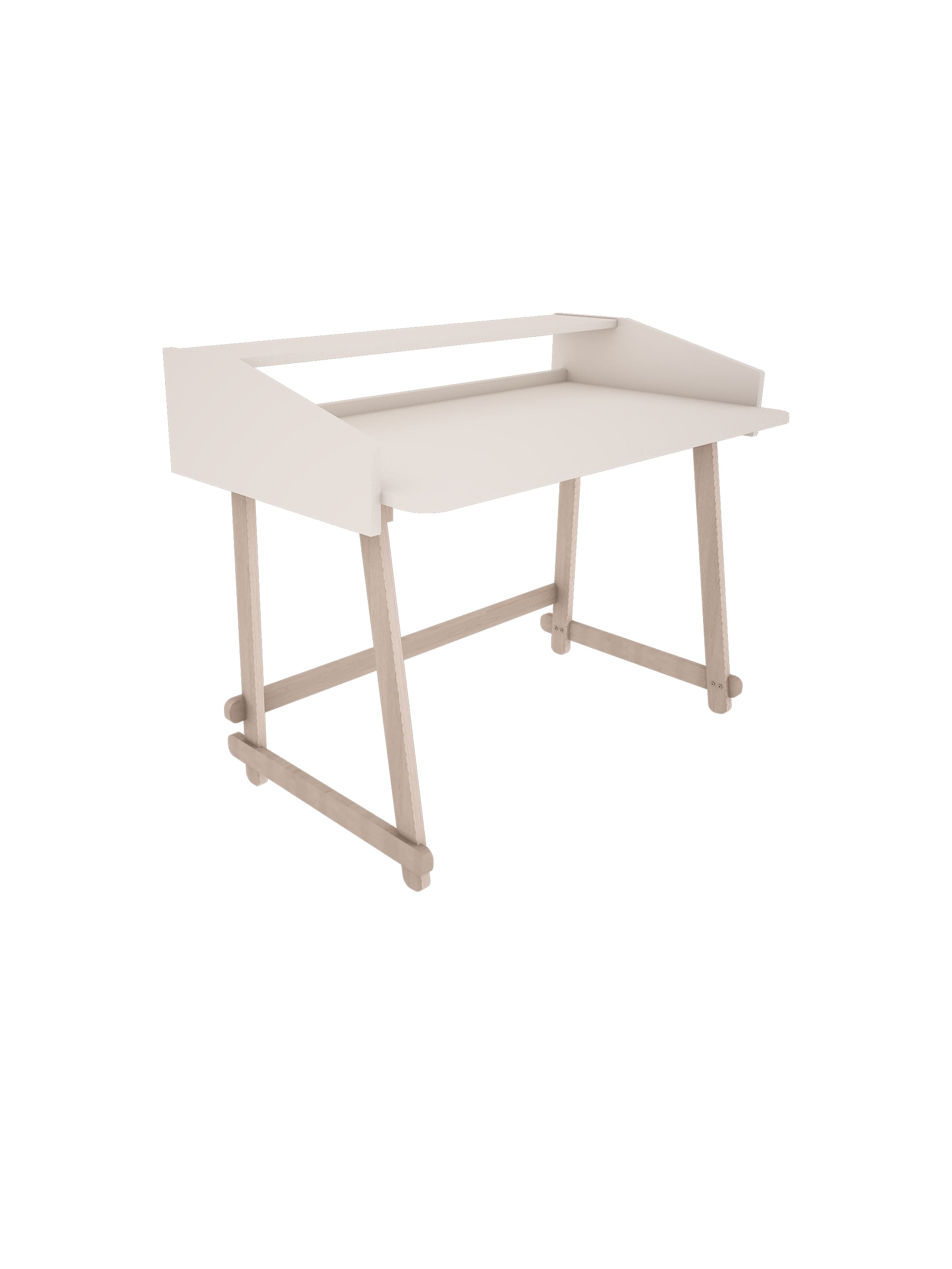 Classic Scandi Desk - White