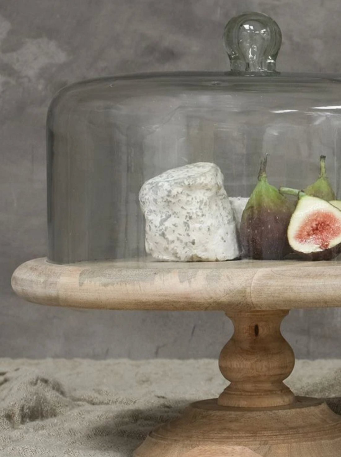 Recycled Glass Dome Cake Stand