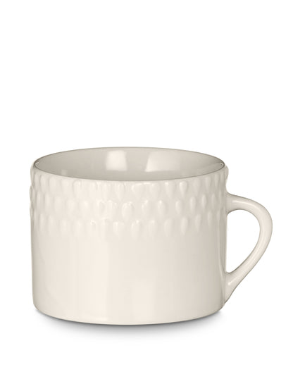 Ela Cream Ceramic Mug - Large