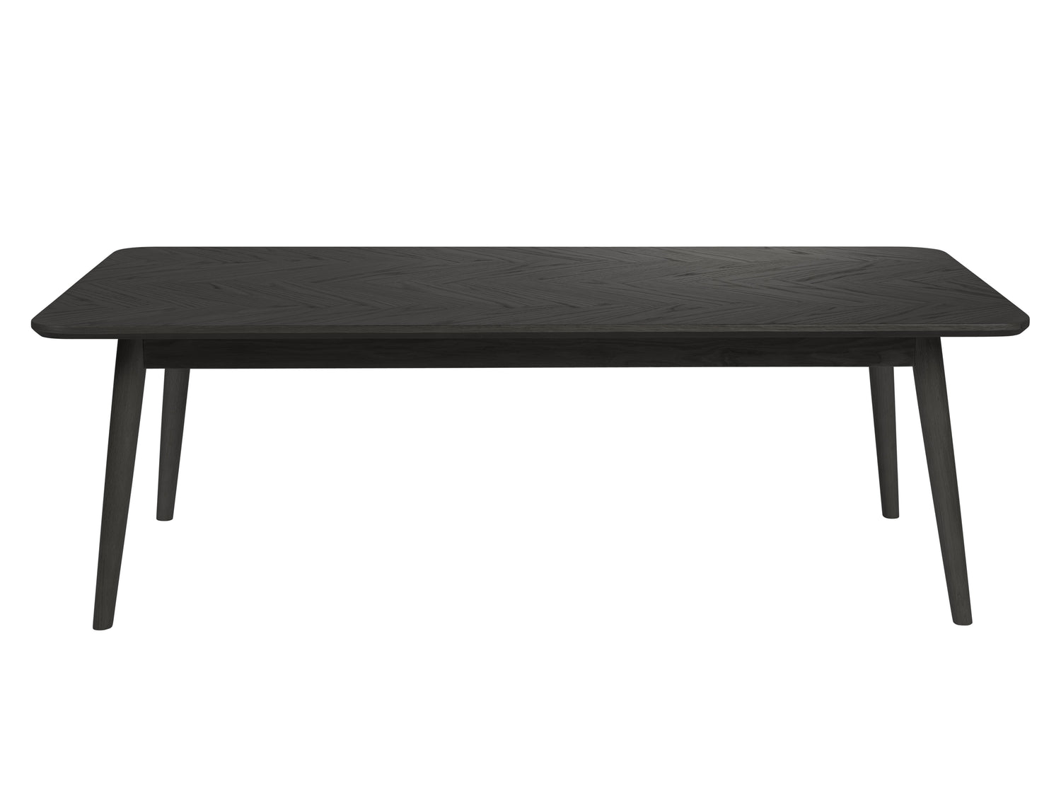 Halifax Wooden Herringbone Coffee Table - Black