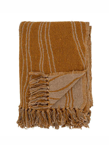 Ginna Ochre Recycled Cotton Throw