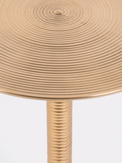 Hypnotising Round Side Table Gold