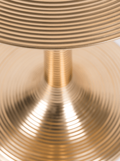 Hypnotising Round Side Table Gold