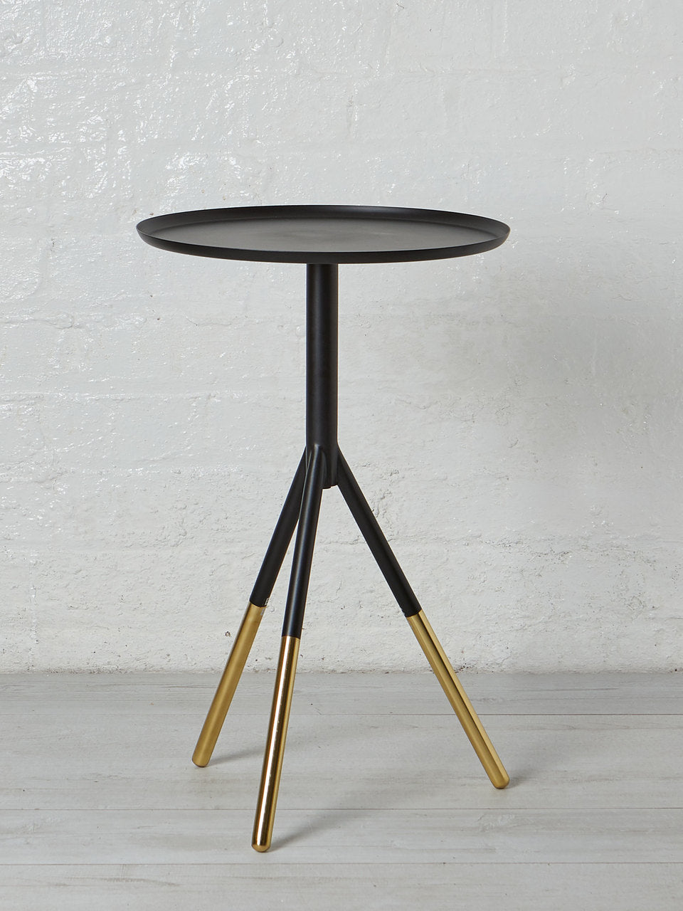 Elia Brass and Black Side Table