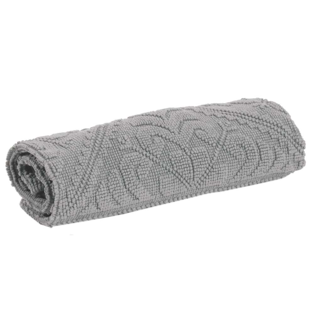 Enzo Bath Mat in Orage Grey - 2 Sizes Available