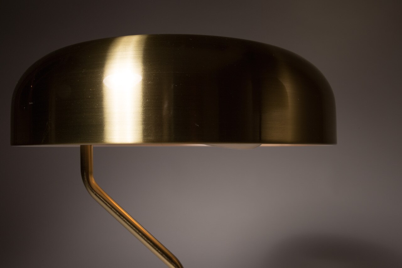 Eclipse Brass Desk Lamp