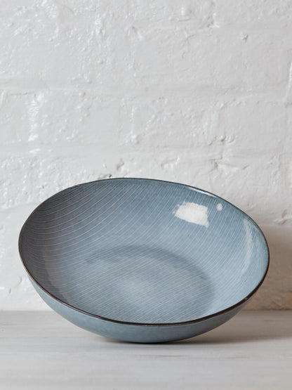 Nordic Sea Stoneware Salad Bowl