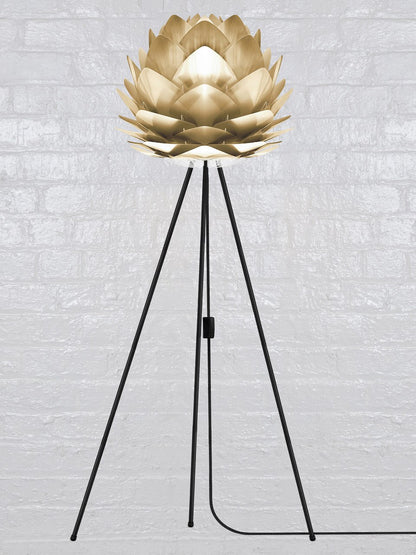 Medium Brushed Brass Silvia Shade