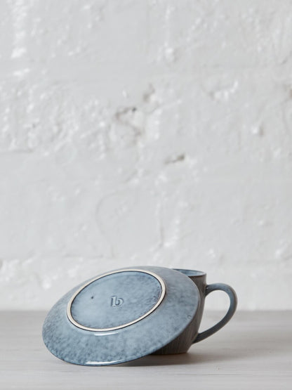 Nordic Sea Stoneware Cup and Saucer