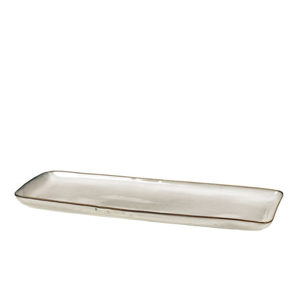 Nordic Sand Stoneware Square Serving Platter