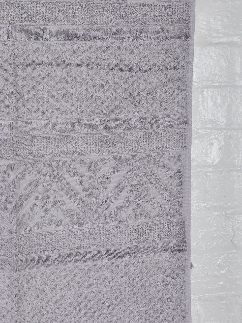 Embossed Jacquard Towel in Orage Grey - 4 Sizes Available