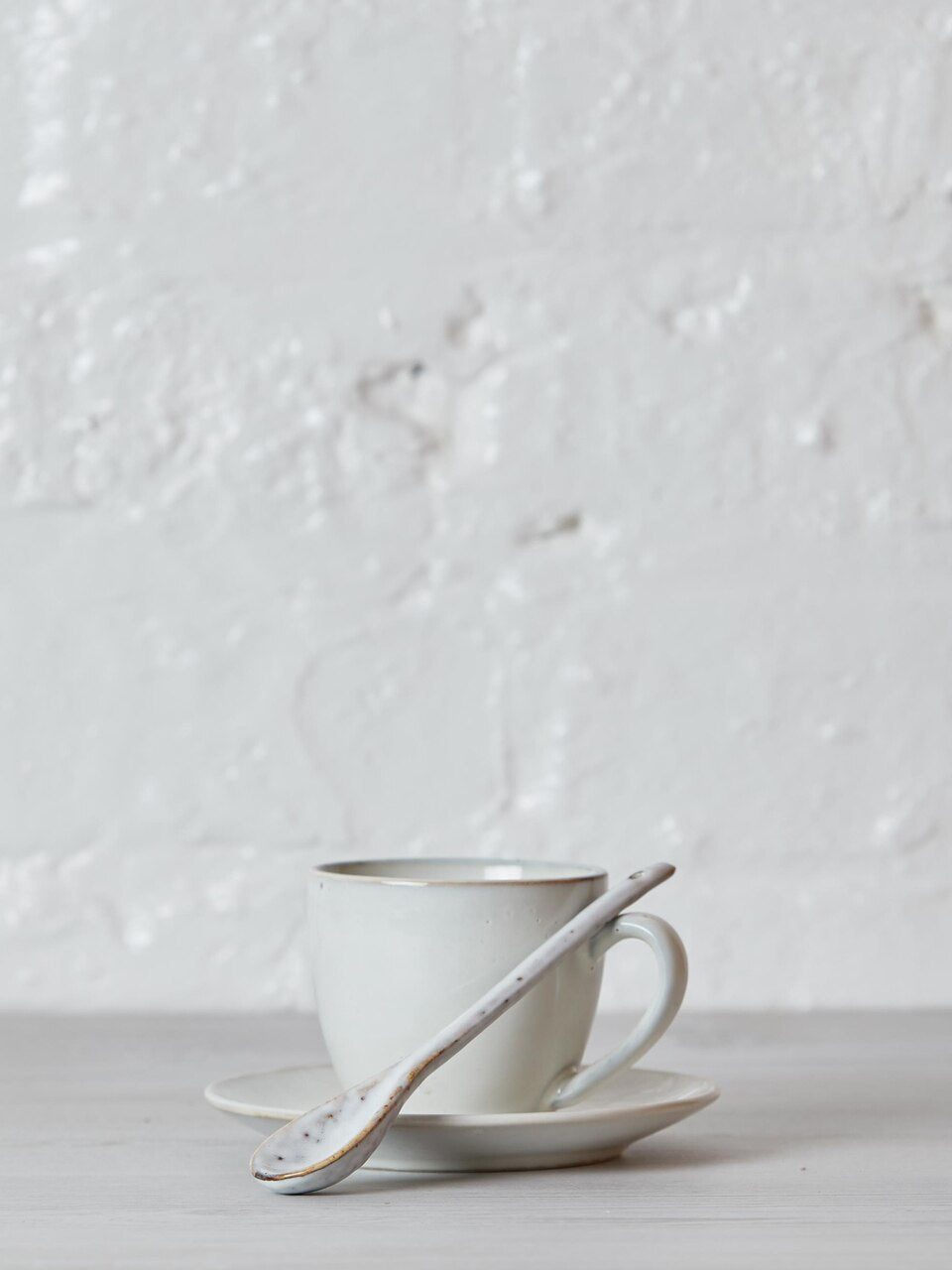 Nordic Sand Stoneware Cup and Saucer