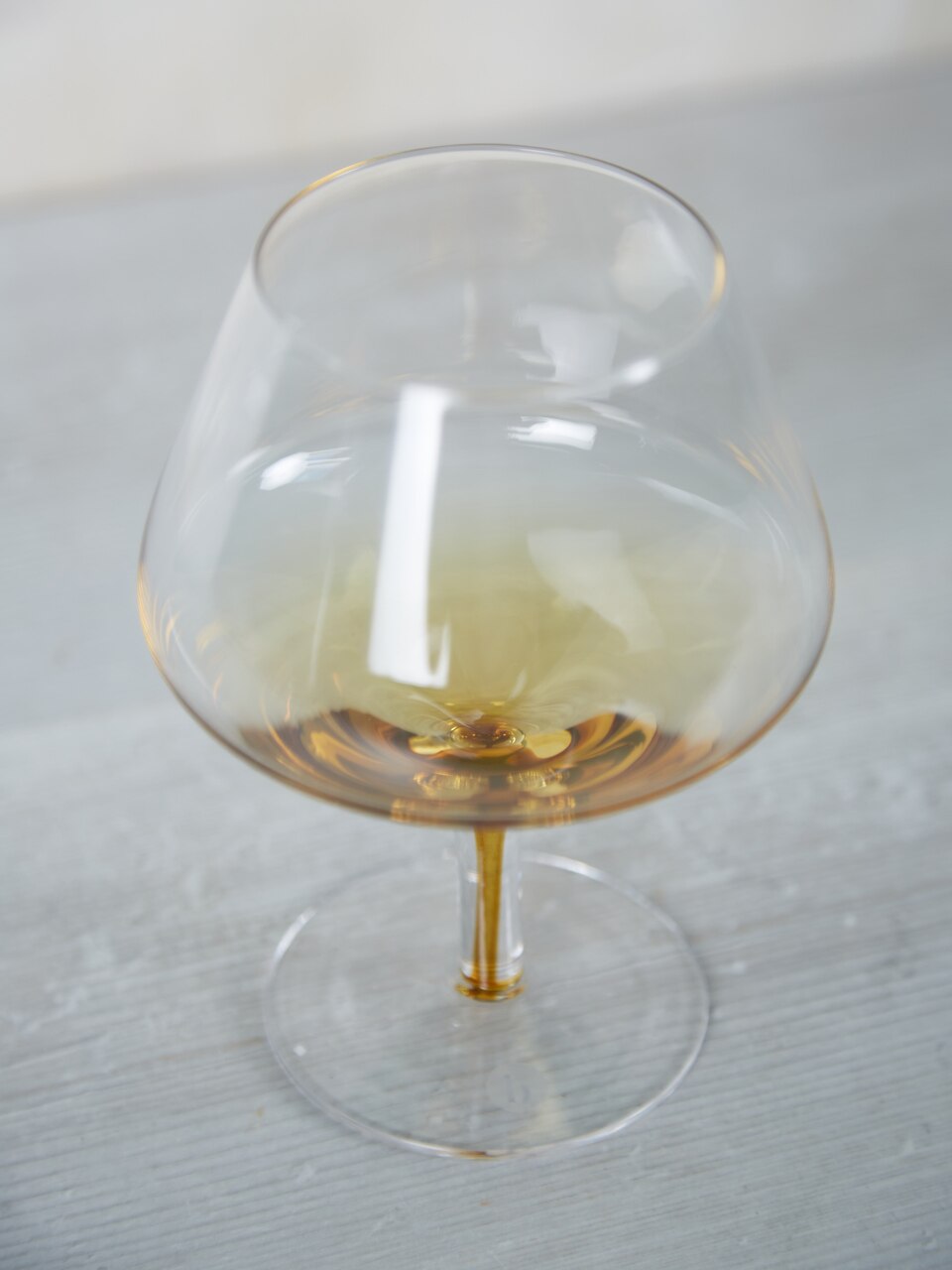 Amber Mouthblown Whiskey Glass