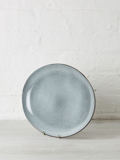 Nordic Sea Large Stoneware Oval Plate