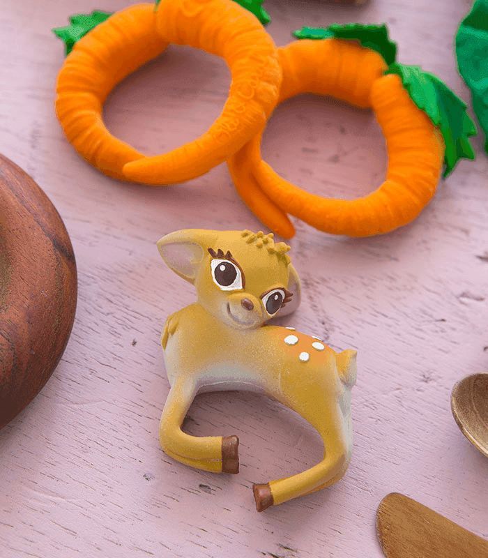 Cathy the Carrot Natural Rubber Teething Bracelet &amp; Bath Toy