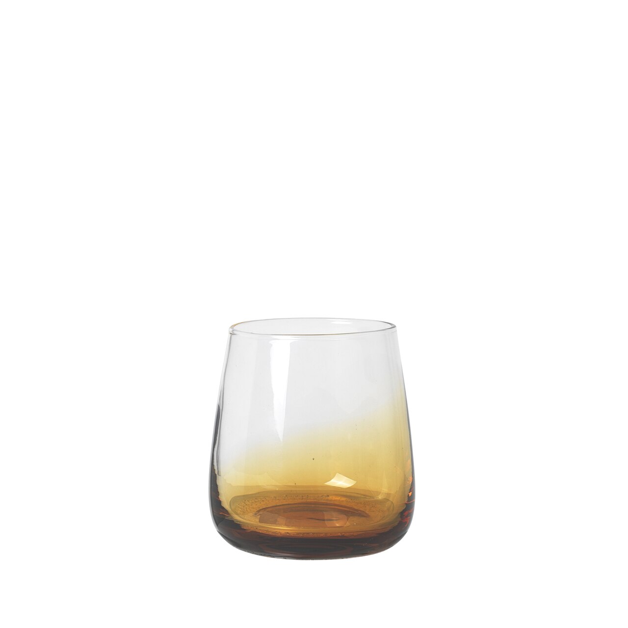 Amber Mouthblown Tumbler