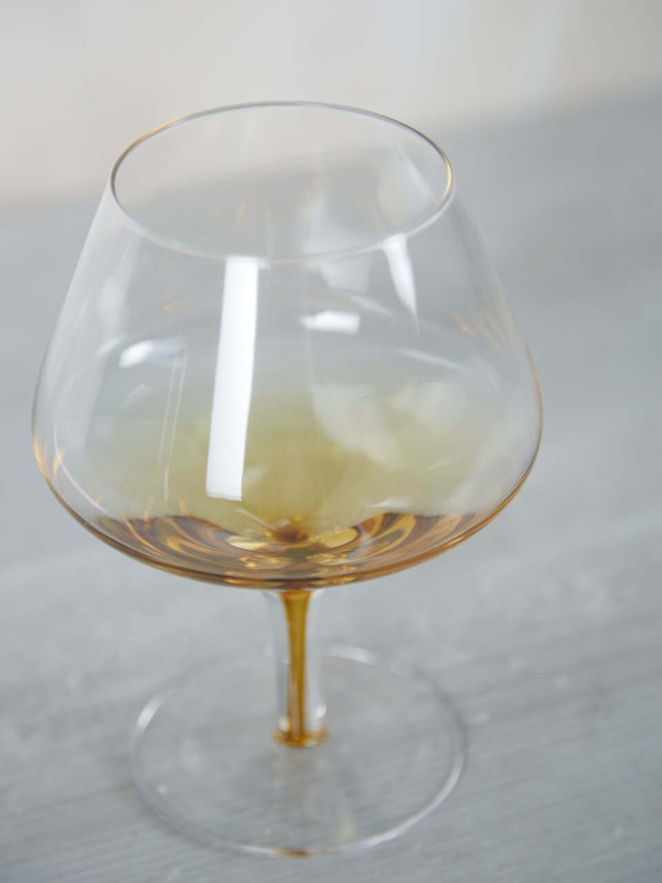 Amber Mouthblown Whiskey Glass