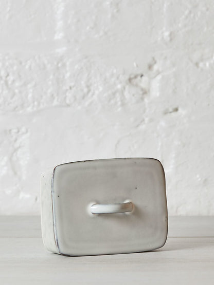 Nordic Sand Stoneware Butter Dish