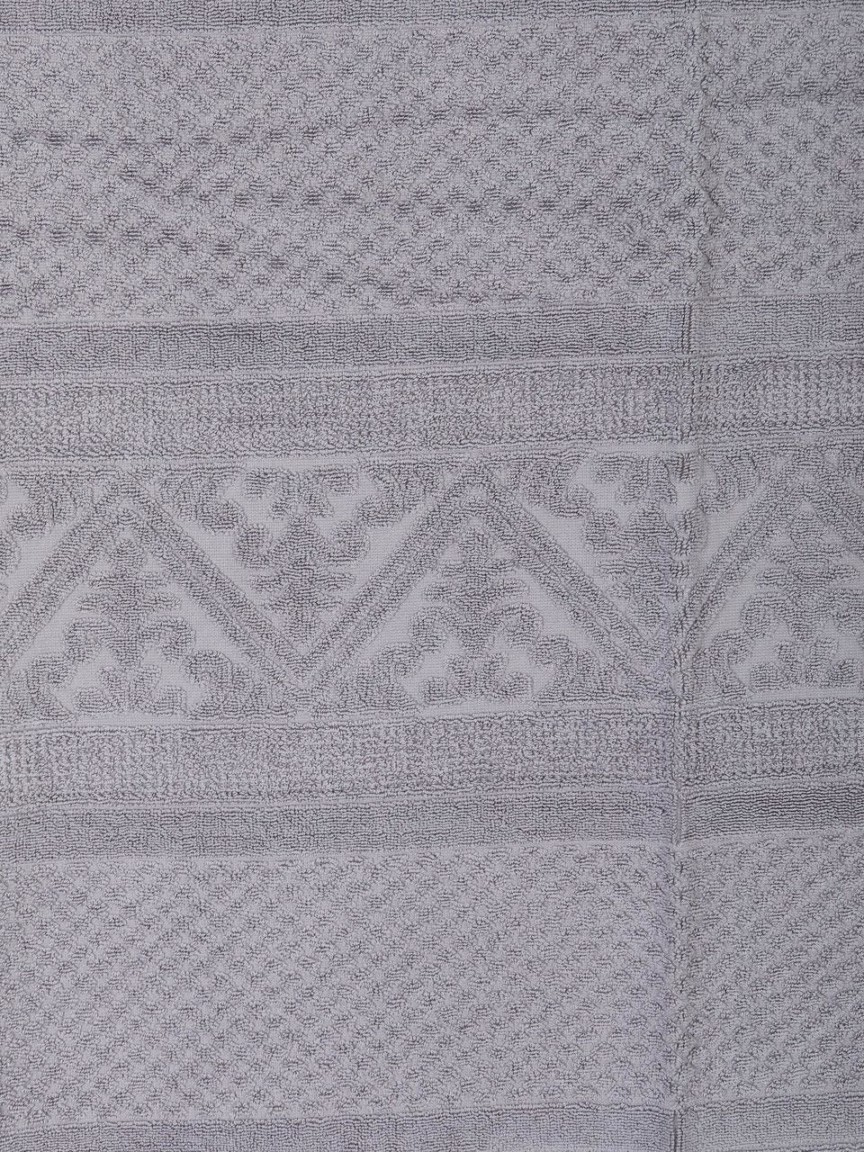 Embossed Jacquard Towel in Orage Grey - 4 Sizes Available