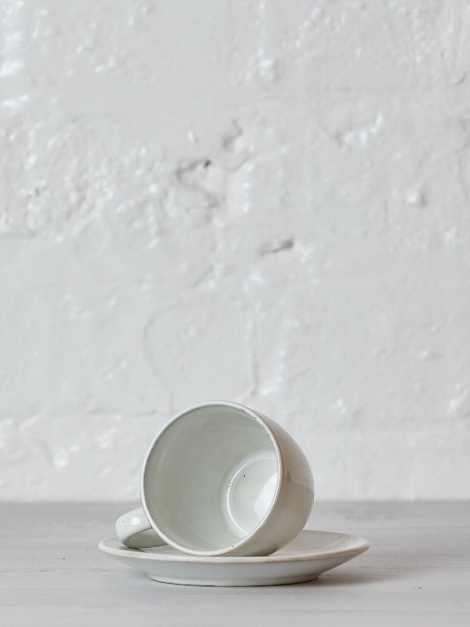 Nordic Sand Stoneware Cup and Saucer