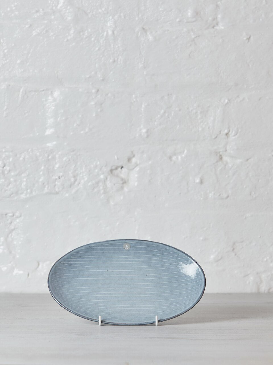 Nordic Sea Small Stoneware Oval Platter