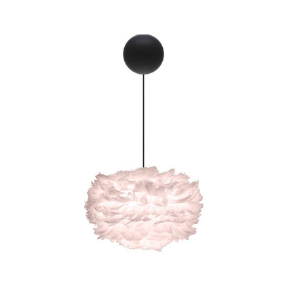 Single Black Cannonball Light Fitting