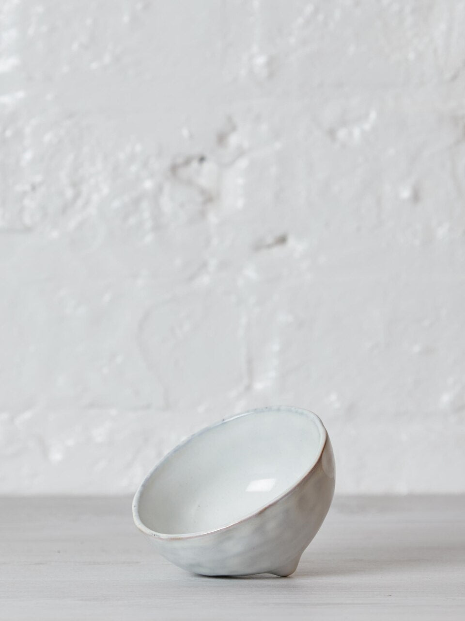 Nordic Sand Large Stoneware Nibble Bowl on Feet