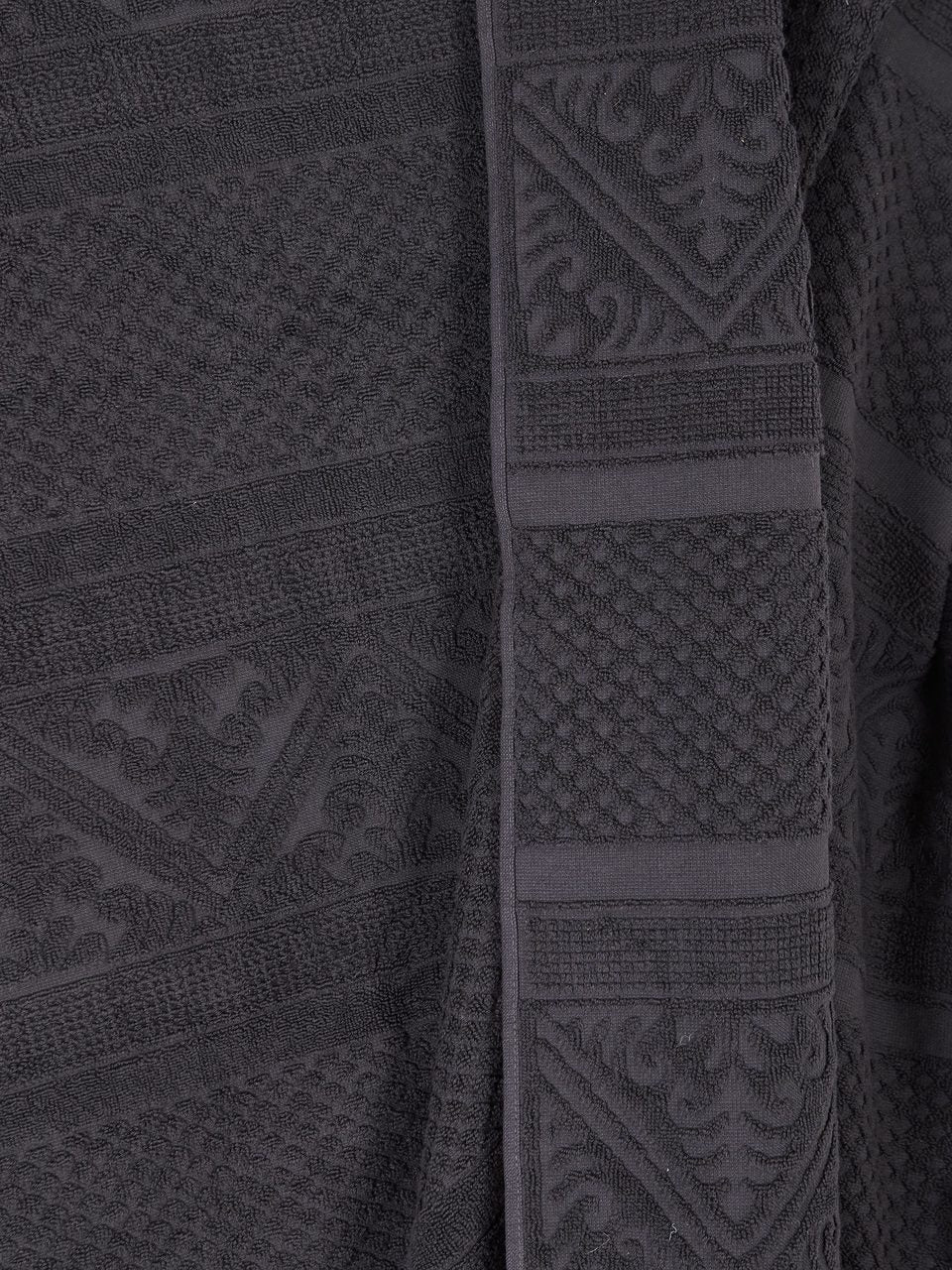 Embossed Jacquard Towel in Carbone Grey - 4 Sizes Available