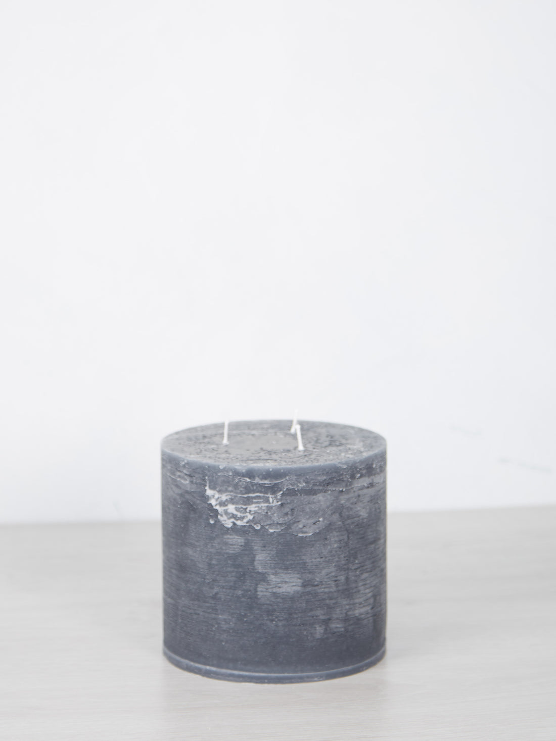 Giant Rustic Pillar Candle Coal