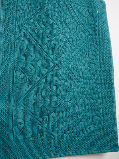 Enzo Bath Mat in Peacock Blue