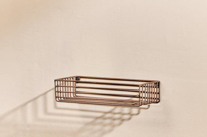 Indore Aged Brass Metal Wall Shelf