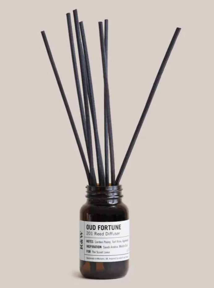 Reed Diffuser Oud Fortune / Garden Peony, Taif Rose, Agarwood