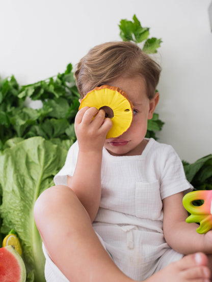 Ananas the Pineapple Natural Rubber Teething Bracelet &amp; Bath Toy