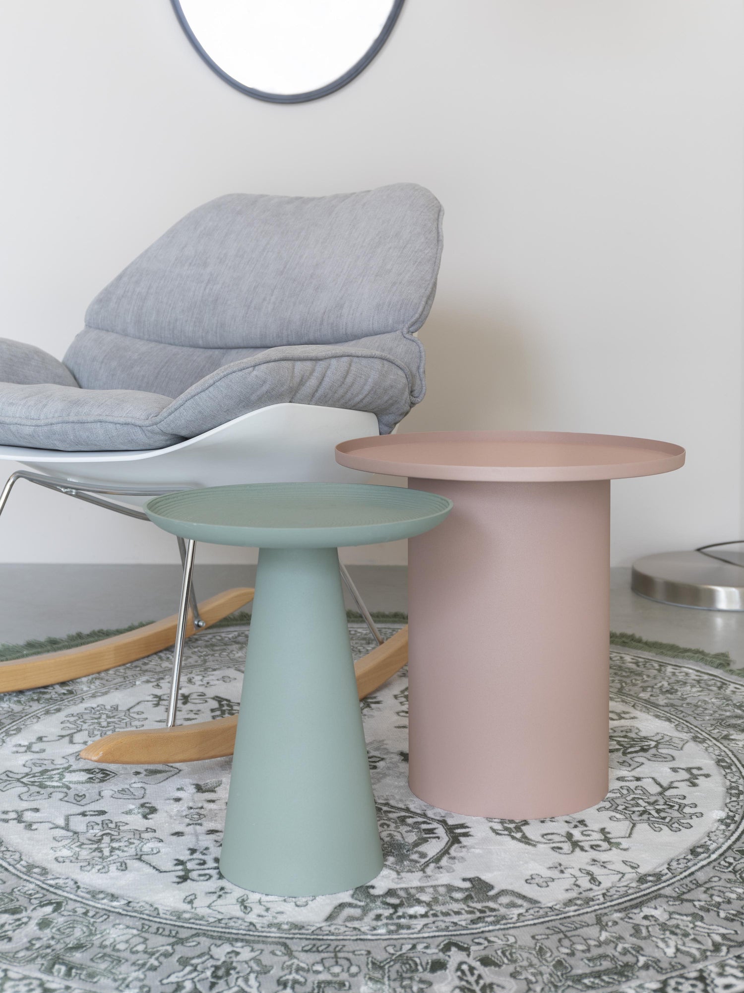 Ringar Round Side Table Pink - Large