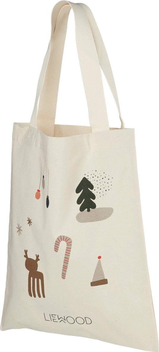 Organic Cotton Tote Bag in Holiday Mix - Small