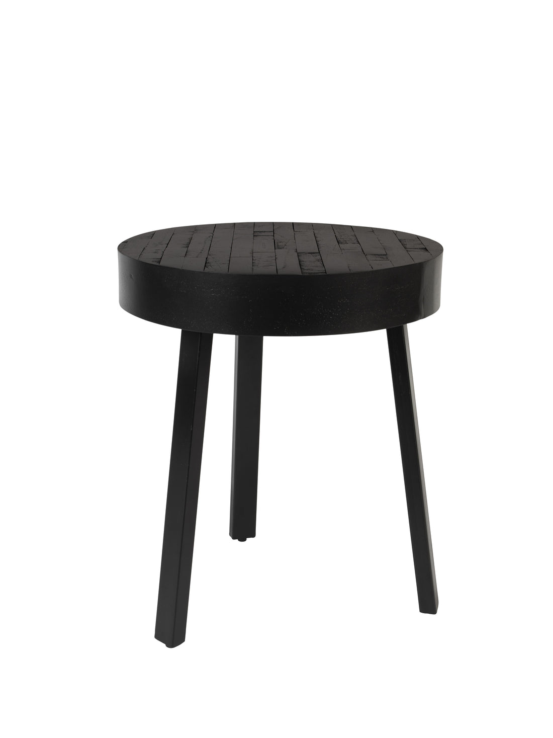 Christie Round Side Table Black