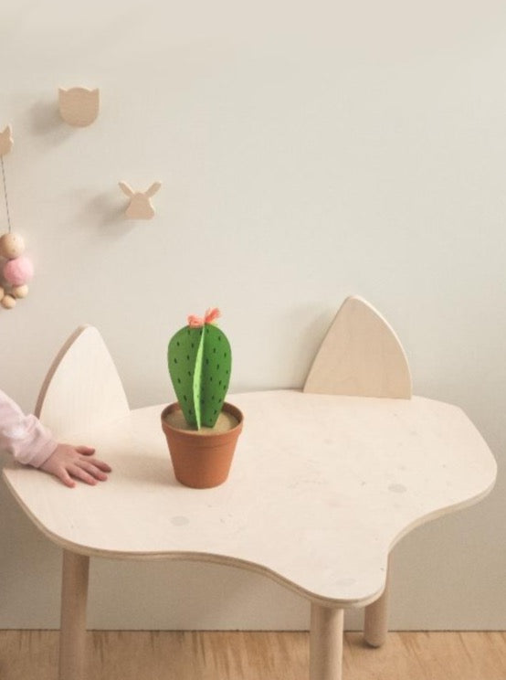 Ears Up Birch Ply Fox Play Table