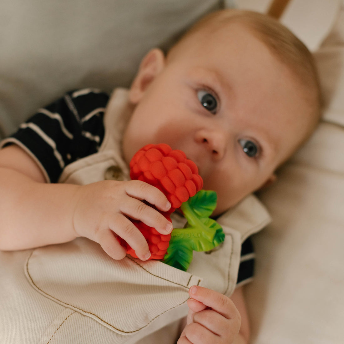 Valery The Raspberry Natural Rubber Teething Bracelet &amp; Bath Toy