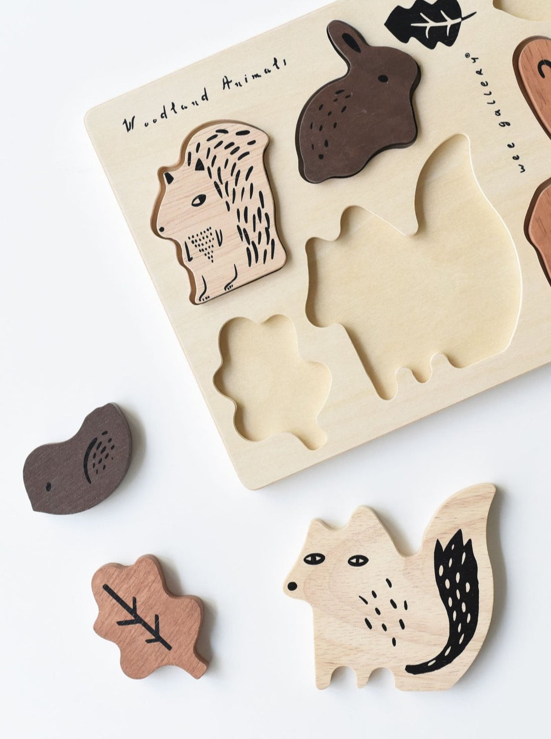 Wooden Tray Puzzle - Woodland Animals